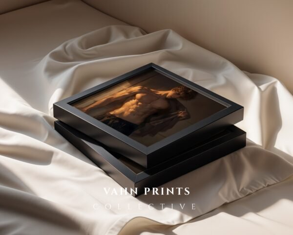 Soulmate Lover Printable Wall Art Muscular Male Ethereal Romance