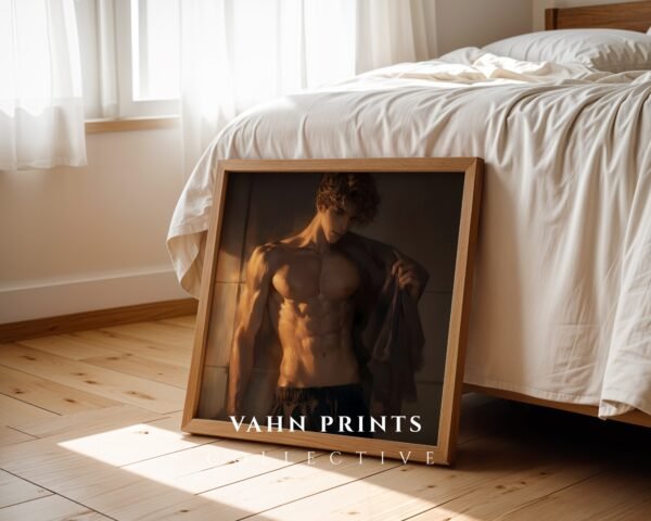 Soulmate Lover Printable Wall Art Muscular Male Ethereal Romance