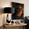 V94c_m1 Anime Style Romantic Male Wall Art Handsome Muscular Figure Print