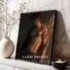 V94c_m10 Anime Style Romantic Male Wall Art Handsome Muscular Figure Print