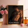 V94c_m2 Anime Style Romantic Male Wall Art Handsome Muscular Figure Print