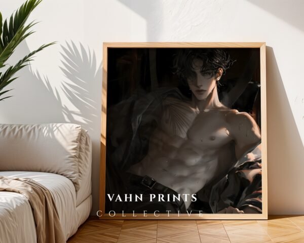 V96c_m6 Ethereal Anime Male Wall Art Muscular Handsome Romantic Download