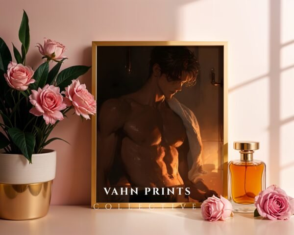 V97c_m2 Soulmate Inspired Wall Art Muscular Male Figure Romantic Printable
