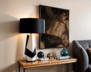 Handsome Muscular Male Wall Art Anime Romance Digital Download