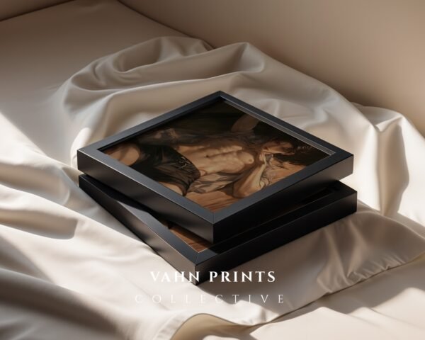 V98c_m5 Handsome Muscular Male Wall Art Anime Romance Digital Download