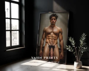 Minimalist Male Portrait Poster Digital Wall Art