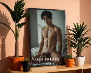 Elegant Male Portrait Wall Art Digital Print