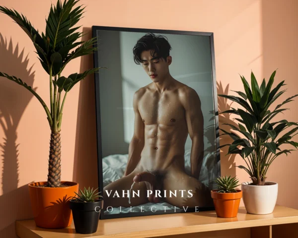 Elegant Male Portrait Wall Art Digital Print