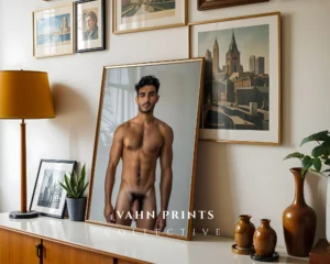 Chic Male Photography Wall Art Print