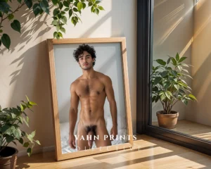 Male Portrait Photography Wall Art Print