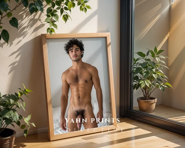 Male Portrait Photography Wall Art Print