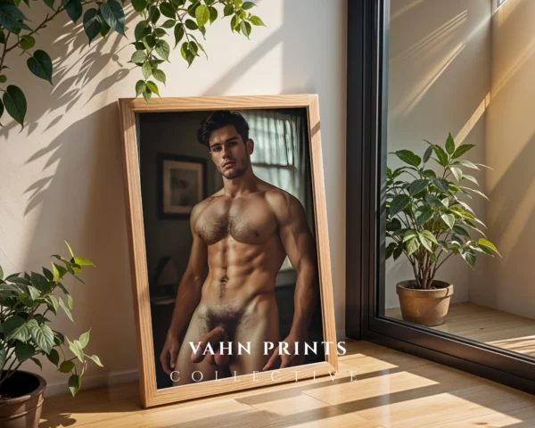 Masculine Portrait Wall Art Print