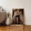 Premium Custom Art Commission Personalized Decor Personal or Business Spaces Handsome Guy Wall Art Print Muscular Man Male Body Figure Gay