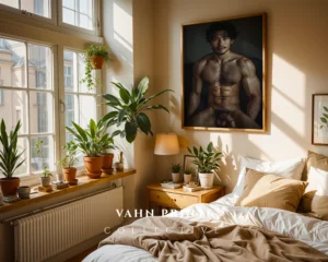 Elegant Male Figure Poster Digital Download