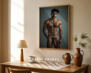 Chic Male Photography Wall Art Print