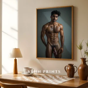 Chic Male Photography Wall Art Print