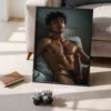 Premium Custom Art Commission Personalized Decor Personal or Business Spaces Handsome Guy Wall Art Print Muscular Man Male Body Figure Gay
