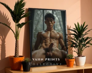 Modern Male Figure Poster Digital Download