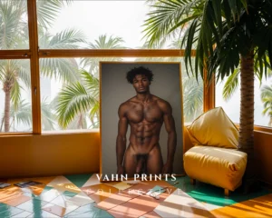 P45c_m1 Masculine Man Wall Art Print