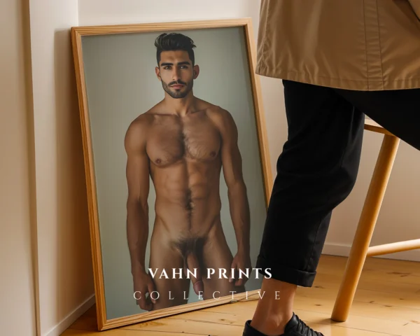 P46c_m1 Modern Male Photography Wall Art Print