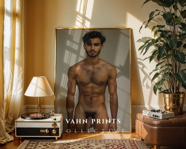 Modern Male Portrait Wall Art Digital Print Download