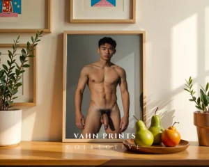 Elegant Male Portrait Poster Printable Download