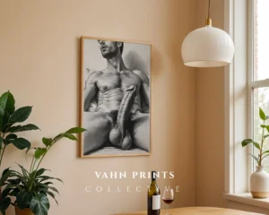 Minimalist Man Illustration Digital Print Modern Home Decor