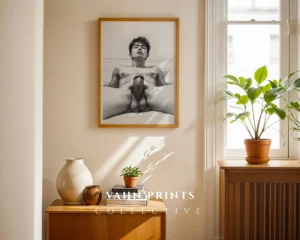 Classic Man Portrait Digital Art Print Timeless Wall Art