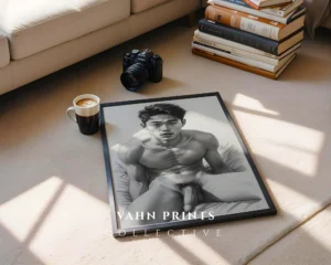 Modern Male Silhouette Art Print Minimal Wall Decor