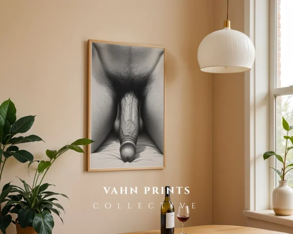 Contemporary Man Face Art Print Digital Home Decor