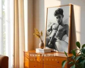 Artistic Man Sketch Digital Print Modern Wall Art