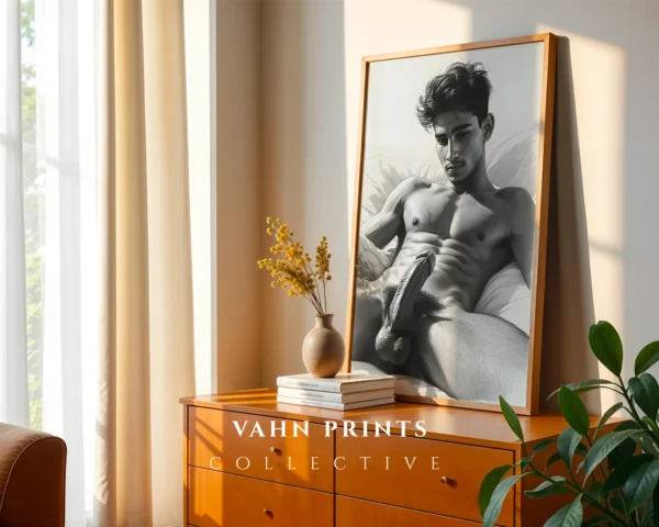 V311c_m1 Artistic Man Sketch Digital Print Modern Wall Art