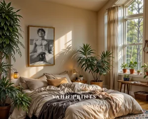 Masculine Portrait Art Print Contemporary Digital Wall Art