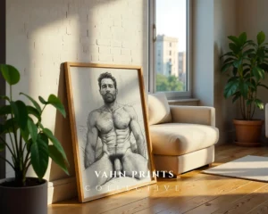 Abstract Gentleman Art Print Modern Printable Decor