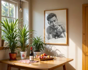 Modern Male Figure Illustration Art Print Digital