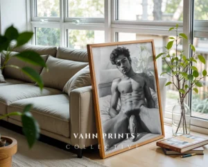 Modern Masculine Wall Art Man Portrait Digital Print