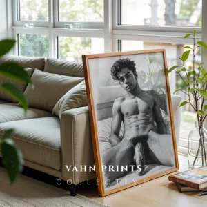 Modern Masculine Wall Art Man Portrait Digital Print