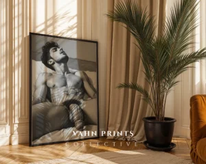 Modern Male Illustration Art Print Clean Wall Art