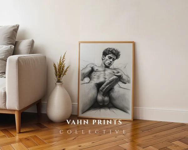 Contemporary Male Portrait Modern Wall Art