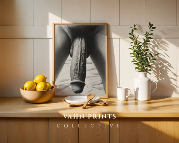 Abstract Gentleman Profile Art Print Wall Decor