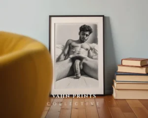 Line Art Man Illustration Modern Wall Art