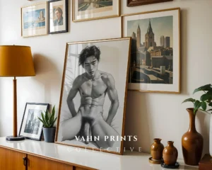 Modern Male Character Art Print Digital Download