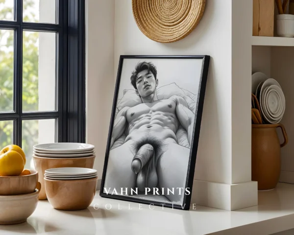 Abstract Man Illustration Contemporary Wall Art