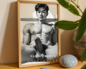 Classic Gentleman Drawing Digital Wall Art