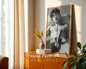 Masculine Wall Decor Modern Man Portrait Print