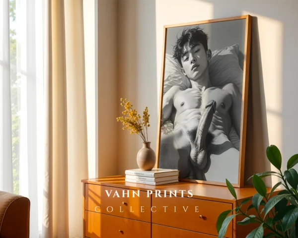 Masculine Wall Decor Modern Man Portrait Print