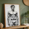 Classic Male Illustration Modern Wall Art