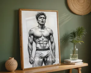 Classic Male Illustration Modern Wall Art