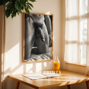 Stylized Gentleman Line Art Wall Decor