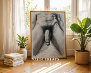 Minimalist Gentleman Portrait Digital Wall Art